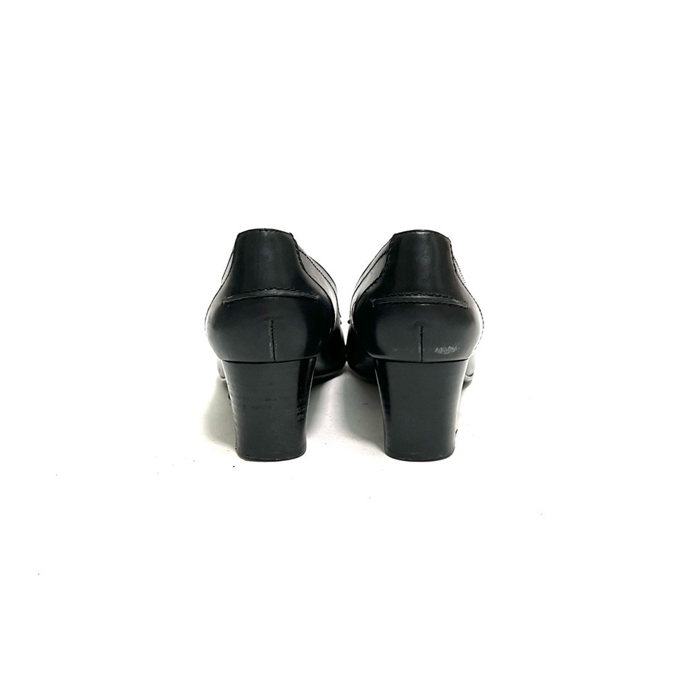 BROOKS BROTHERS | Vintage 1990s black leather penny loafer pumps - Picture 8 of 8